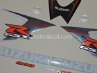 SUZUKI GSX-R 600 2008 BLUE WHITE DECAL KIT