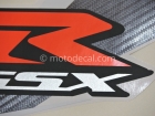 SUZUKI GSX-R 600 2008 BLUE WHITE DECAL KIT