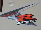 SUZUKI GSX-R 600 2008 BLUE WHITE DECAL KIT