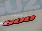 SUZUKI GSX-R 600 2008 BLUE WHITE DECAL KIT