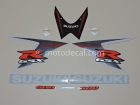 SUZUKI GSX-R 600 2008 BLUE WHITE DECAL KIT