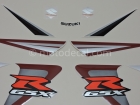 SUZUKI GSX-R 750 2006 RED BLACK DECAL KIT