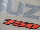 SUZUKI GSX-R 750 2006 RED BLACK DECAL KIT