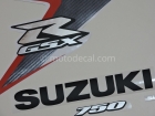SUZUKI GSX-R 750 2008 ORANGE BLACK DECAL KIT