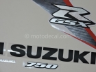 SUZUKI GSX-R 750 2008 ORANGE BLACK DECAL KIT