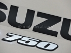 SUZUKI GSX-R 750 2008 ORANGE BLACK DECAL KIT