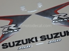 SUZUKI GSX-R 750 2008 ORANGE BLACK DECAL KIT