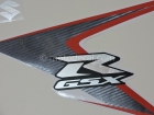 SUZUKI GSX-R 750 2008 ORANGE BLACK DECAL KIT