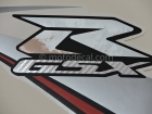 SUZUKI GSX-R 750 2009 WHITE SILVER DECAL KIT