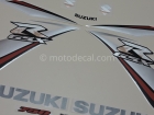 SUZUKI GSX-R 750 2009 WHITE SILVER DECAL KIT