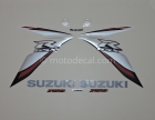 SUZUKI GSX-R 750 2009 WHITE SILVER DECAL KIT