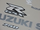 SUZUKI GSX-R 750 2009 BLACK DECAL KIT