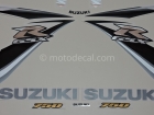 SUZUKI GSX-R 750 2009 BLACK GOLD DECAL KIT