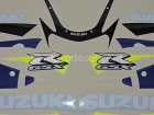 SUZUKI GSX-R 600 2001 BLUE BLACK DECAL KIT