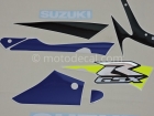 SUZUKI GSX-R 600 2001 BLUE BLACK DECAL KIT