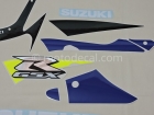 SUZUKI GSX-R 600 2001 BLUE BLACK DECAL KIT