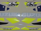 SUZUKI GSX-R 600 2001 BLUE BLACK DECAL KIT