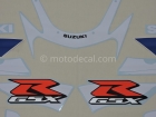 SUZUKI GSX-R 600 2002 BLUE WHITE DECAL KIT