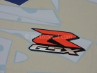 SUZUKI GSX-R 750 2002 BLUE WHITE DECAL KIT