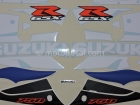 SUZUKI GSX-R 750 2002 BLUE WHITE DECAL KIT