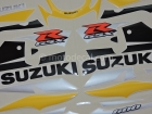 SUZUKI GSX-R 600 2002 BLACK YELLOW DECAL KIT
