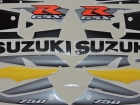SUZUKI GSX-R 750 2002 YELLOW BLACK DECAL KIT