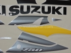 SUZUKI GSX-R 750 2002 YELLOW BLACK DECAL KIT