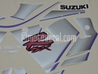 SUZUKI GSX-R 1100 1992 BLACK SILVER DECAL KIT