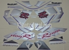 SUZUKI GSX-R 1100 1992 BLACK SILVER DECAL KIT