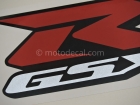 SUZUKI GSX-R 1000 2007 RED SILVER DECAL KIT
