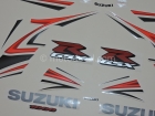 SUZUKI GSX-R 1000 2007 RED SILVER DECAL KIT