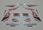 SUZUKI GSX-R 1000 2007 RED SILVER DECAL KIT