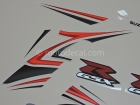 SUZUKI GSX-R 1000 2007 RED SILVER DECAL KIT