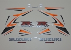 SUZUKI GSX-R 1000 2007 ORANGE BLACK DECAL KIT