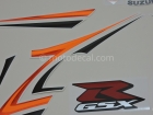 SUZUKI GSX-R 1000 2007 ORANGE BLACK DECAL KIT