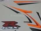 SUZUKI GSX-R 1000 2007 ORANGE BLACK DECAL KIT