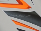 SUZUKI GSX-R 1000 2007 ORANGE BLACK DECAL KIT