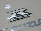 SUZUKI GSX-R 1000 2009 WHITE SILVER DECAL KIT