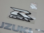 SUZUKI GSX-R 1000 2009 WHITE SILVER DECAL KIT