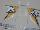 SUZUKI GSX-R 1000 2008 BLACK GOLD DECAL KIT