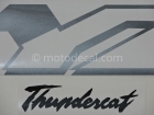 YAMAHA YZF-600R THUNDERCAT 1998-2001 BLACK SILVER GOLD DECAL KIT