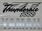YAMAHA YZF-1000R THUNDERACE 1996-2001 BLACK SILVER DECAL KIT