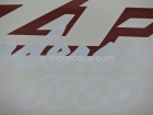 YAMAHA YZF-1000R THUNDERACE 1996-2001 RED BLACK DECAL KIT