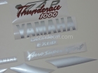YAMAHA YZF-1000R THUNDERACE 1996-2001 RED SILVER DECAL KIT