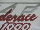 YAMAHA YZF-1000R THUNDERACE 1996-2001 RED SILVER DECAL KIT