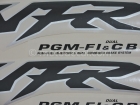 HONDA VFR 800 FI 1998-2001 SILVER DECAL KIT