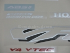 HONDA VFR 800 V-TEC 2003 BLACK DECAL KIT
