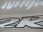 KAWASAKI ZX-12R 2002-2005 BLACK DECAL KIT