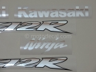 KAWASAKI ZX-12R 2002-2005 BLACK DECAL KIT