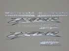 KAWASAKI ZX-12R 2002-2005 BLACK DECAL KIT